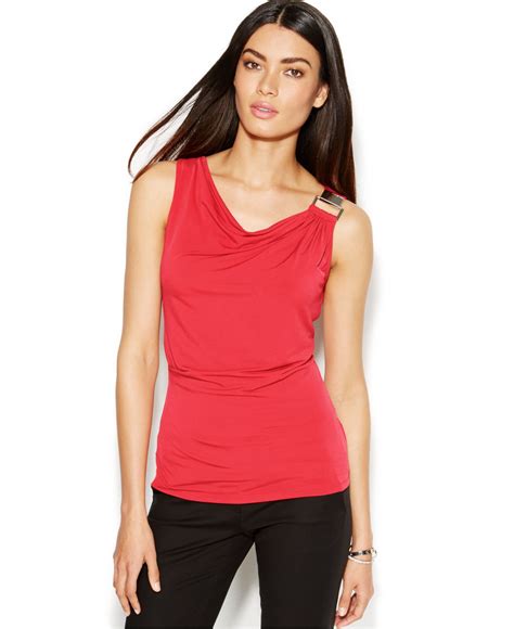 michael kors logo women tops|Michael Kors sleeveless tops.